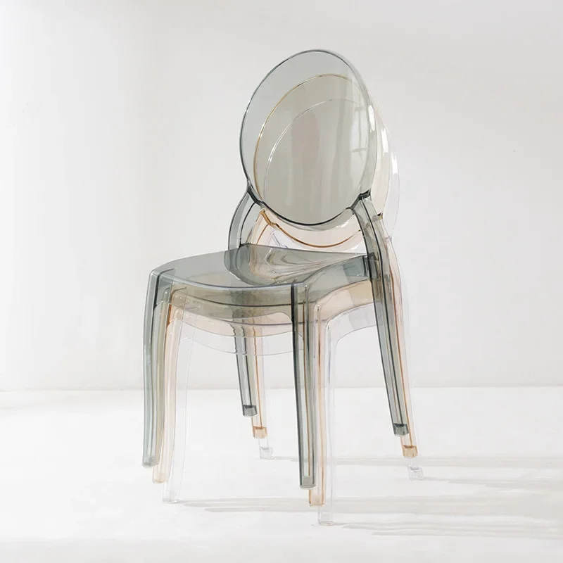 European-style acrylic chair, modern simple dining chai, devil char, ghost plastic, transparent crystal chir, net red makeup