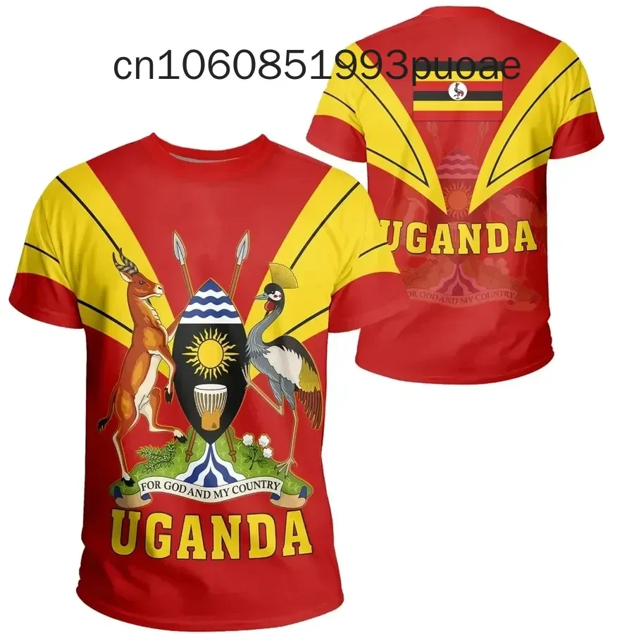 2024 New Uganda Flag Emblem 3D T-shirts Clothes For Men Women Tees jersey Soccer Football Fans Gift T shirt