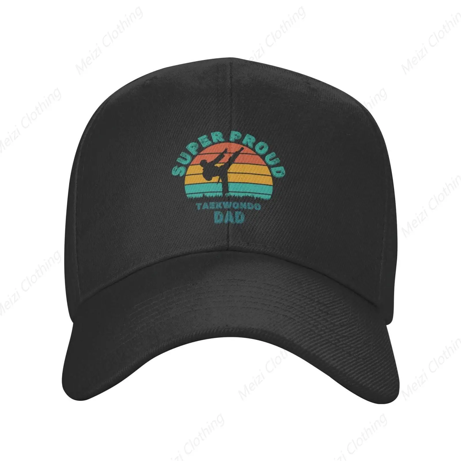 

Taekwondo Dad Baseball Hat Cool Men's Duck Tongue Hat Outdoor Sports Snap Truck Hat