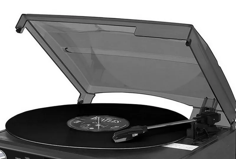 Turntable Record Player com CD Player e Gravador, China