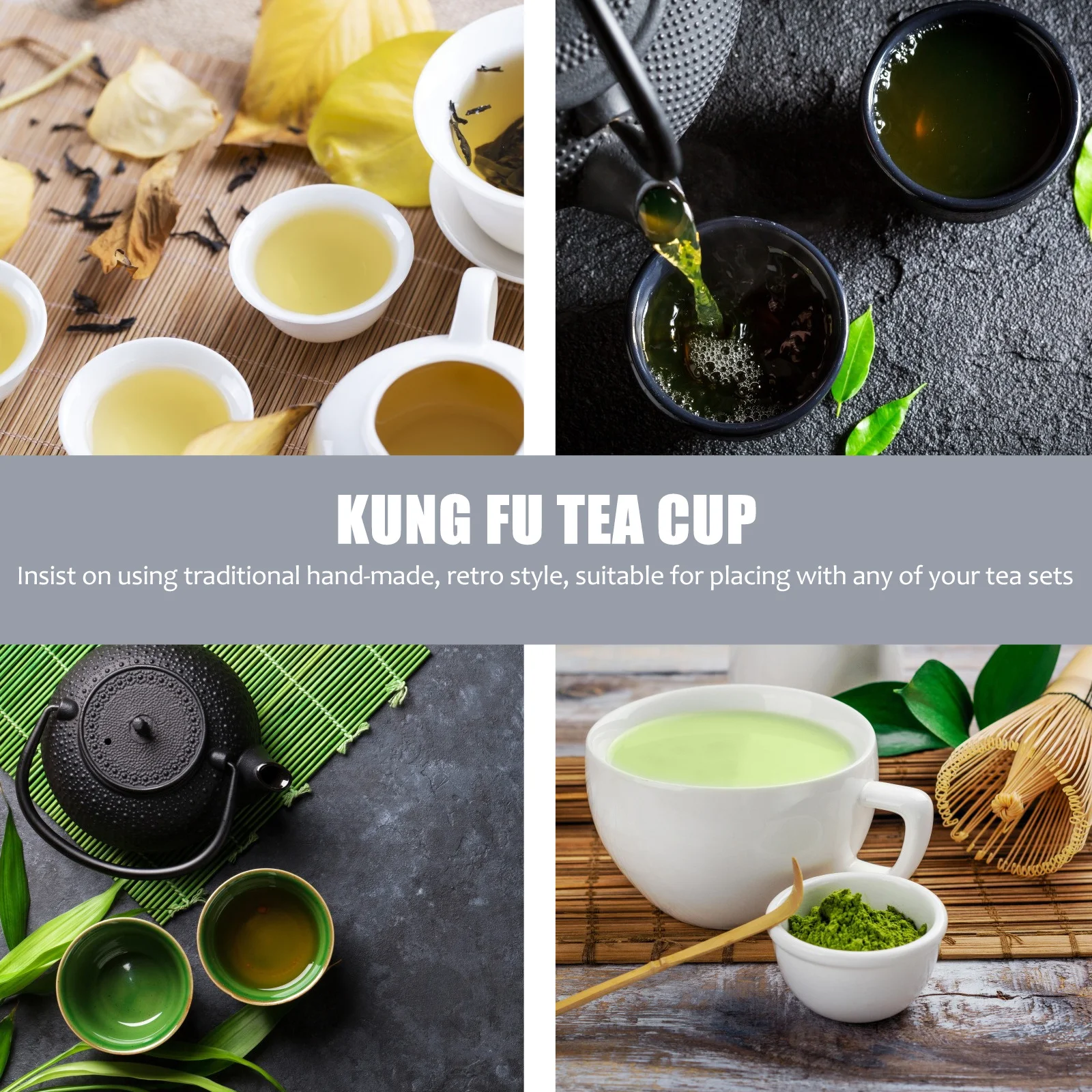 

1Pcs Silvered Chinese Kung Fu Tea Cup Medium Size Elegant Teaware Suitable for Home Or Guest Use Kung Fu Tea Cup
