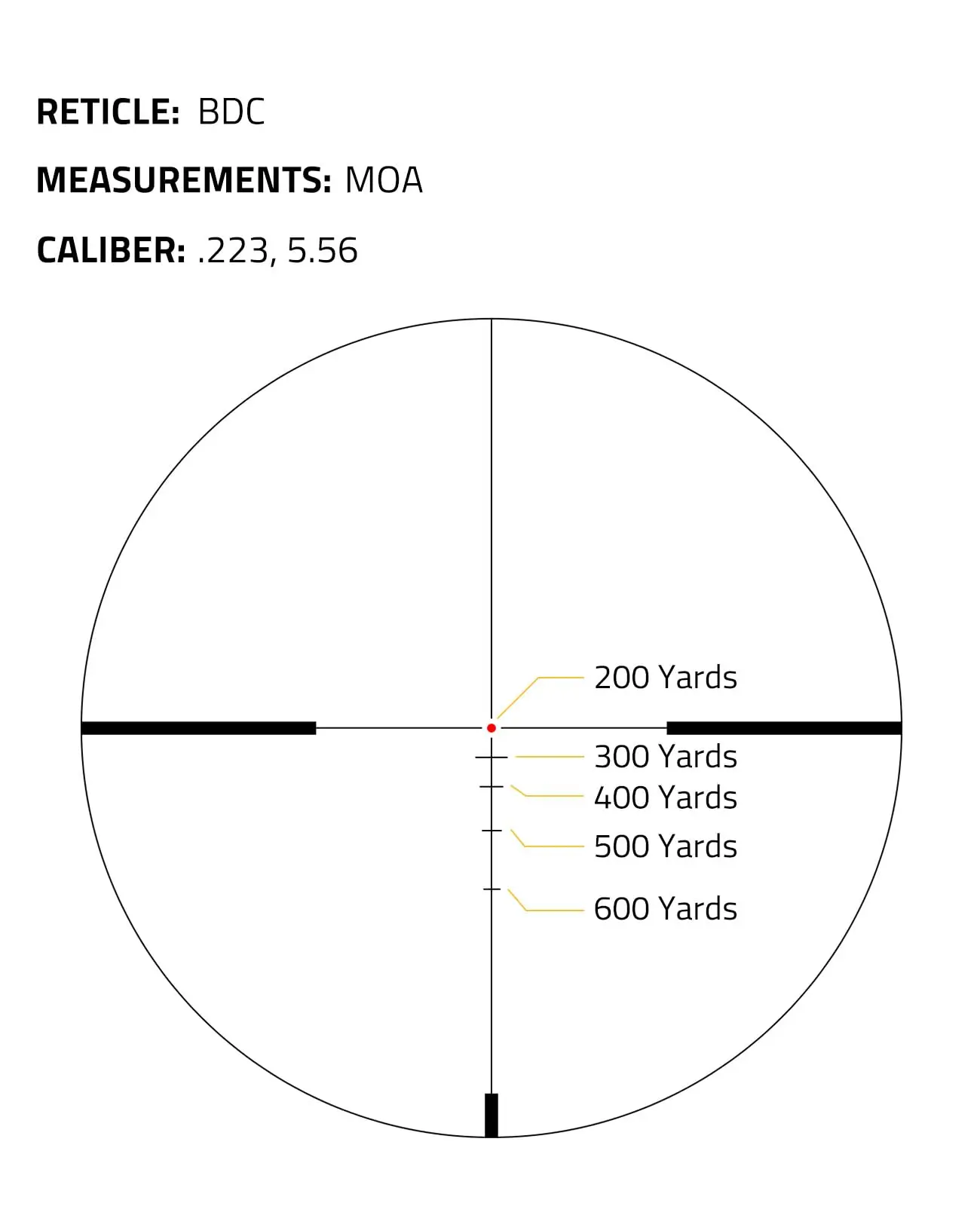 CVLIFE EagleTalon LPVO Rifle Scope For .223/5.56 and .308/7.62 with 30mm Cantilever Mount Illuminated BDC—I Reticle Hunting