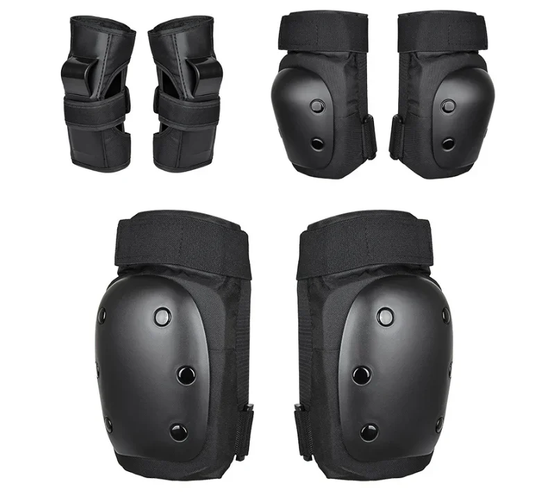 6Pcs Adult Child Skating Protective Gear Breathable Elbow Knee Pads Wrist Guard Skiing Cycling Skateboard Anti-slip Protector