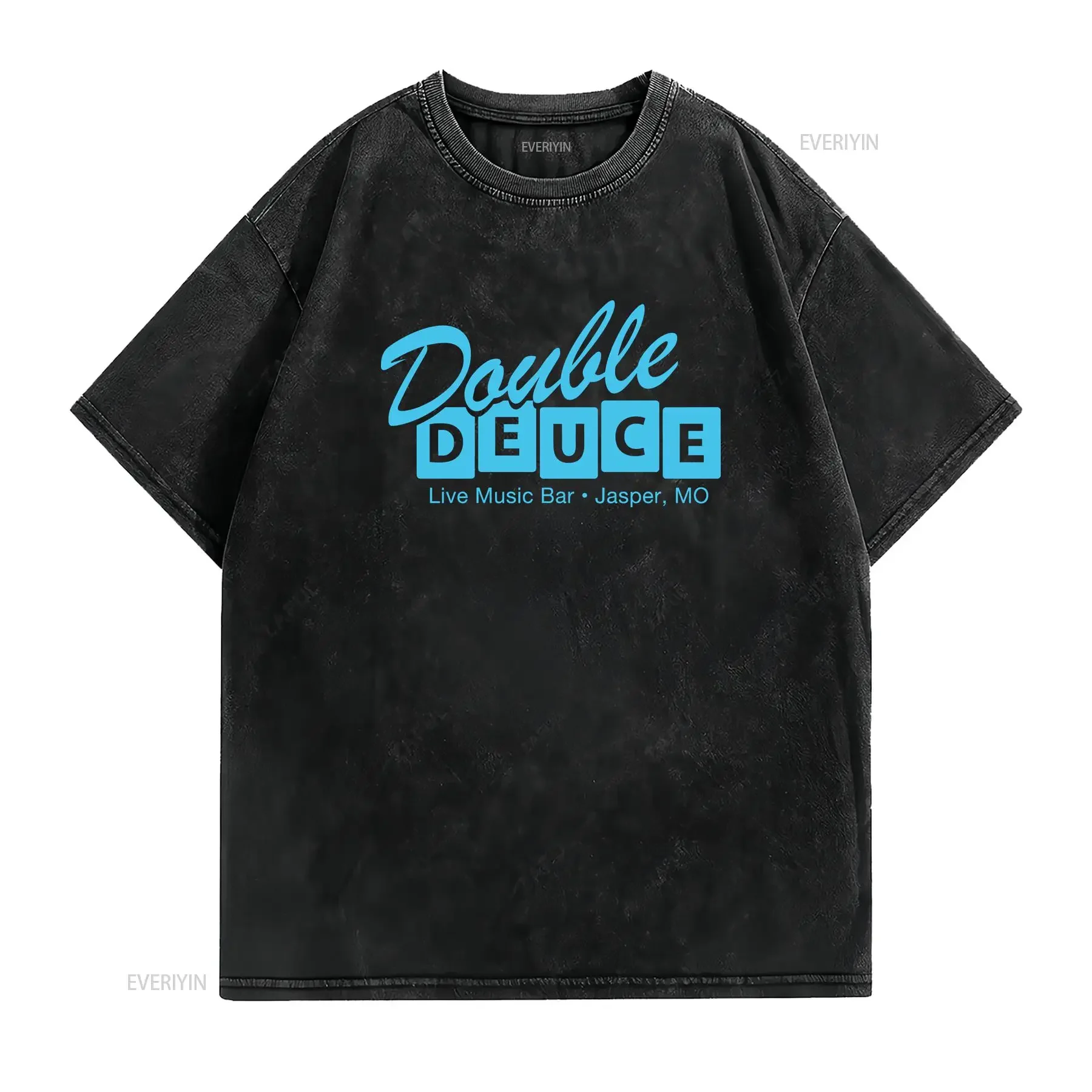 Double Deuce Live Music Bar Jasper Mo funny roadhouse movie party humor XS 6XL Fit Soft T shirt vintage Washed homme streetwear