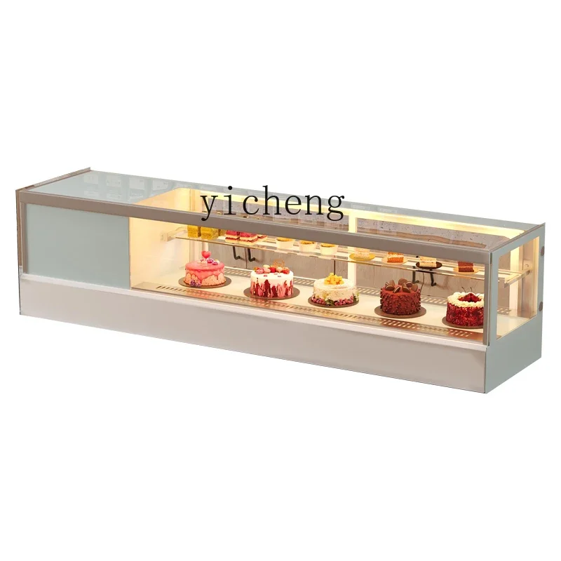 desktop cake refrigerated display cabinet fruit dessert cabinet mousse west point fresh-keeping cabinet