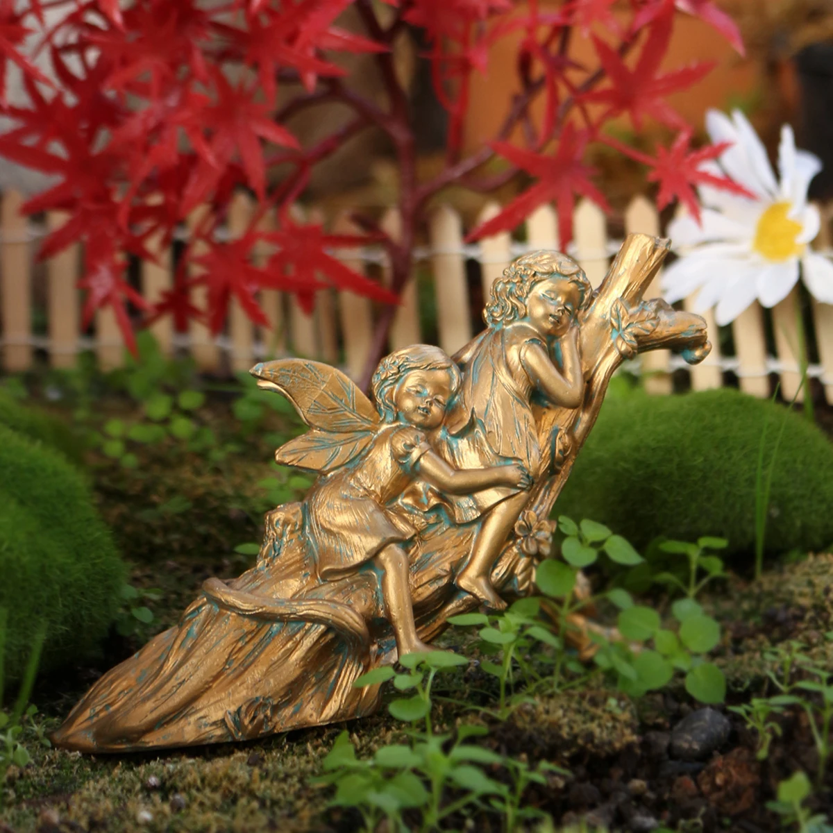 

1 шт., медная цветочная фея для сна, креативное домашнее украшение/статуя бонсай, семейный подарок