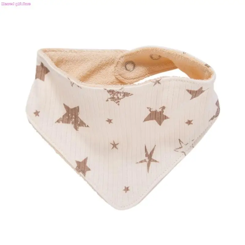 D0JC Baby Teething Bib Comfortable Drooling Bib Infants Saliva Towel Burping Cloth for Newborns Feeding & Nursing