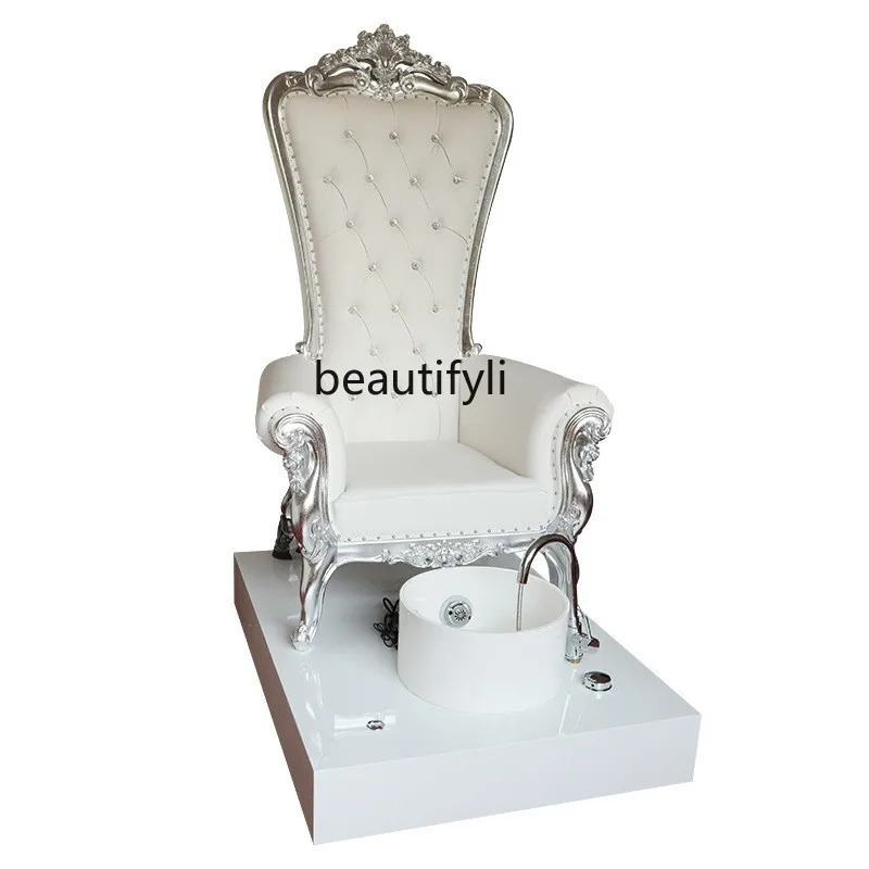 High Back Queen Chair European Electric Surfing Manicure Foot Bath Foot Massage Spa SPA Chair