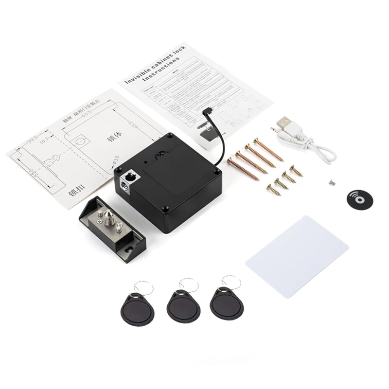 Invisible Hidden Electronic Smart Lock – RFID Keyless Access for Drawers, Cabinets & Sensor Lockers