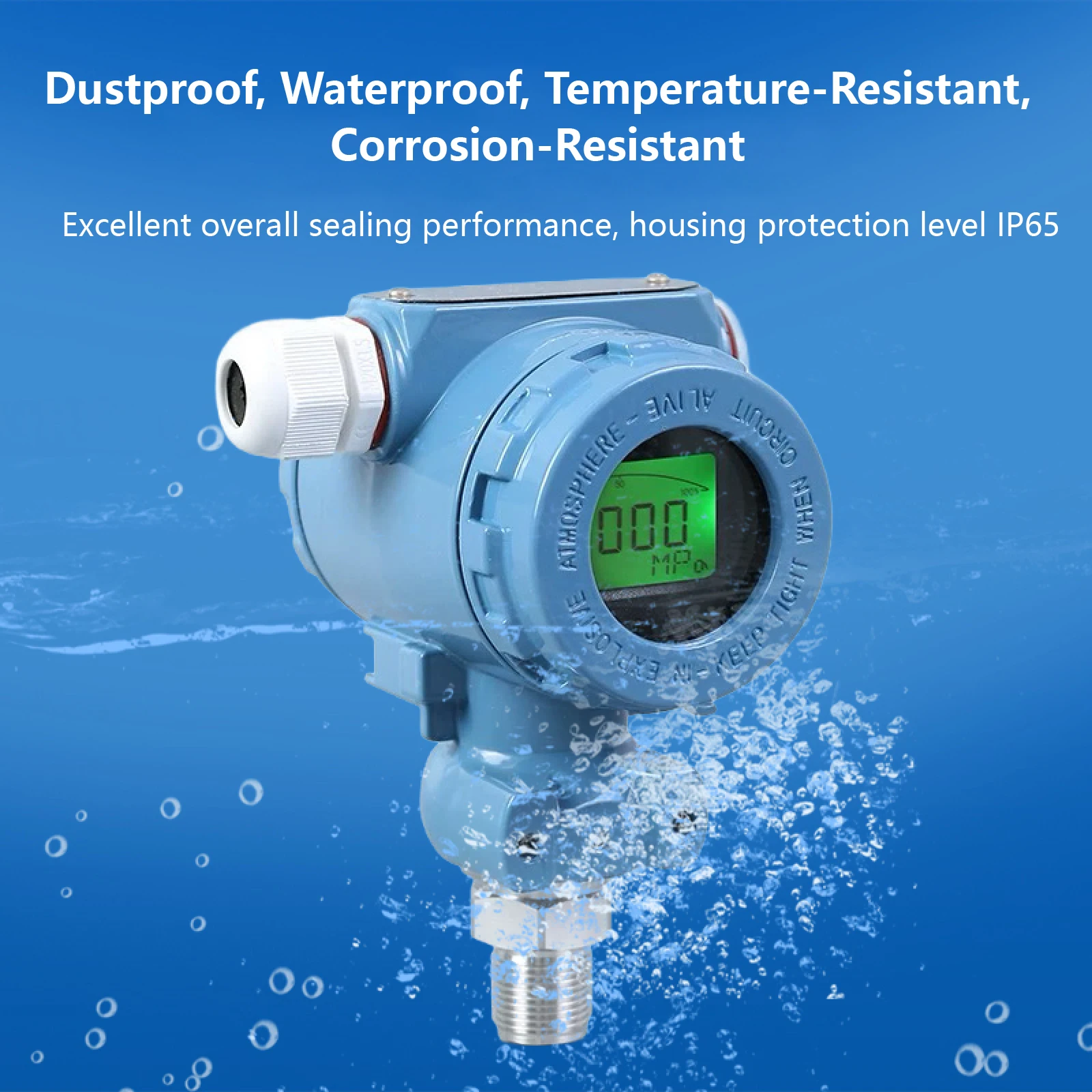 

Smart Industrial Digital Pressure Sensor 2088 Transmitter 4-20mA RS485 LED Digital Display Pressure Transducer