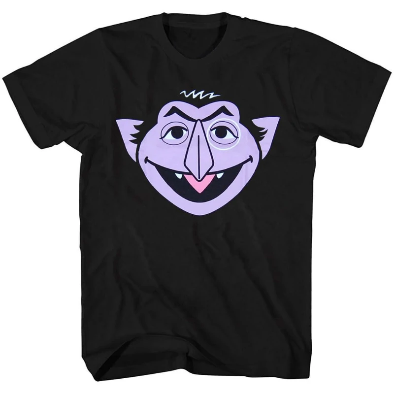 Camiseta para Adultos (Tallas S-4XL) con la Cara del Personaje Count Von Count de la Serie Animada y Set de Libro de Cartón para Bebés, Novedad de Verano 2026