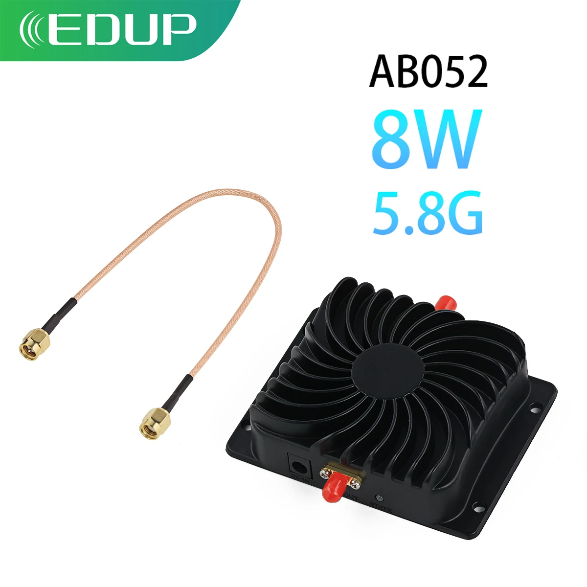 EDUP AB052 5.8GHz 8W WiFi Signal Booster IEEE 802.11n/ac Plug‑and‑Play Expand WLAN Signal Strength for Larger Coverage