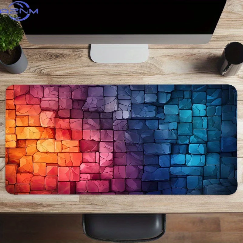 Fluorescent Stone Large Gaming Mouse Pad Anti-Slip Rubber Desk Mat for Computer Keyboard and Mouse Desk game office accessories