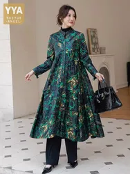 Vintage Luxus Büro Damen Echt leder Lang mantel Frühling Herbst Stand Kragen elegante Frauen Schaffell Wind breaker Jacke