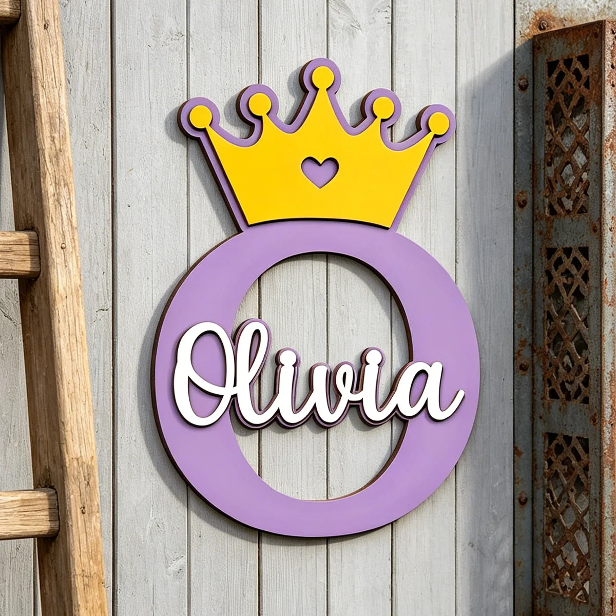 1pc wooden multi-color double-layer surname brand, customizable name tags, personalized gifts, home wall decoration