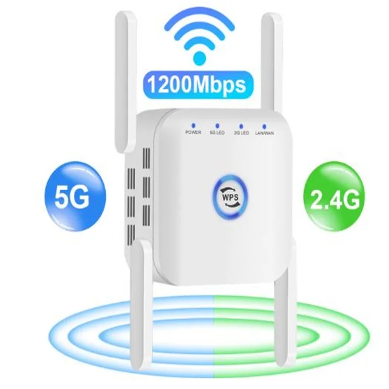 

5G Wifi Repeater Wifi Signal Amplifier 5Ghz Wifi Extender Long Range Wi fi Booster Router Wi-Fi 1200Mbps 5G 2.4G Repiter