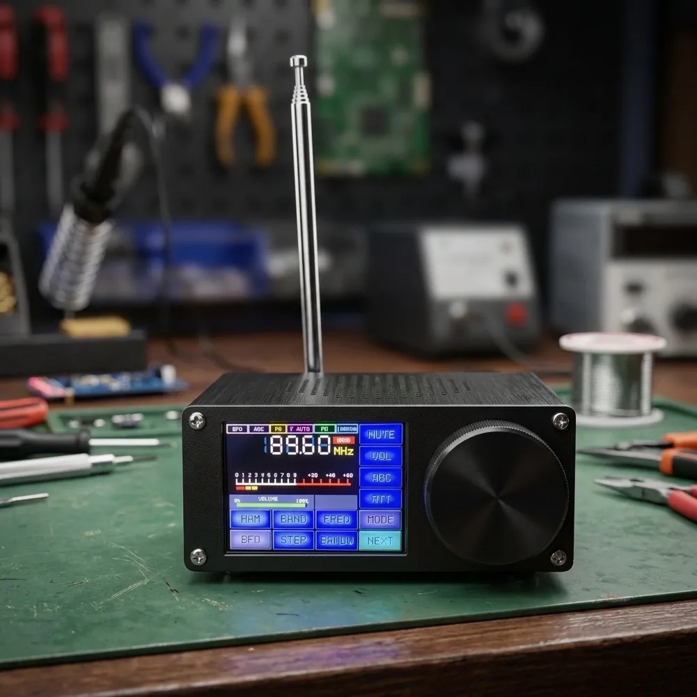 ATS25X2 For SSB Radio Receiver with WiFi Functionality For FM LW For MW SW Tuning 2.4 inch Touchscreen Interface