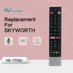 HS-7701J Voice Remote Control For Skyworth Coocaa Android Smart TVs Netflix Google Play 58G2A G6 E6D E3 S5G