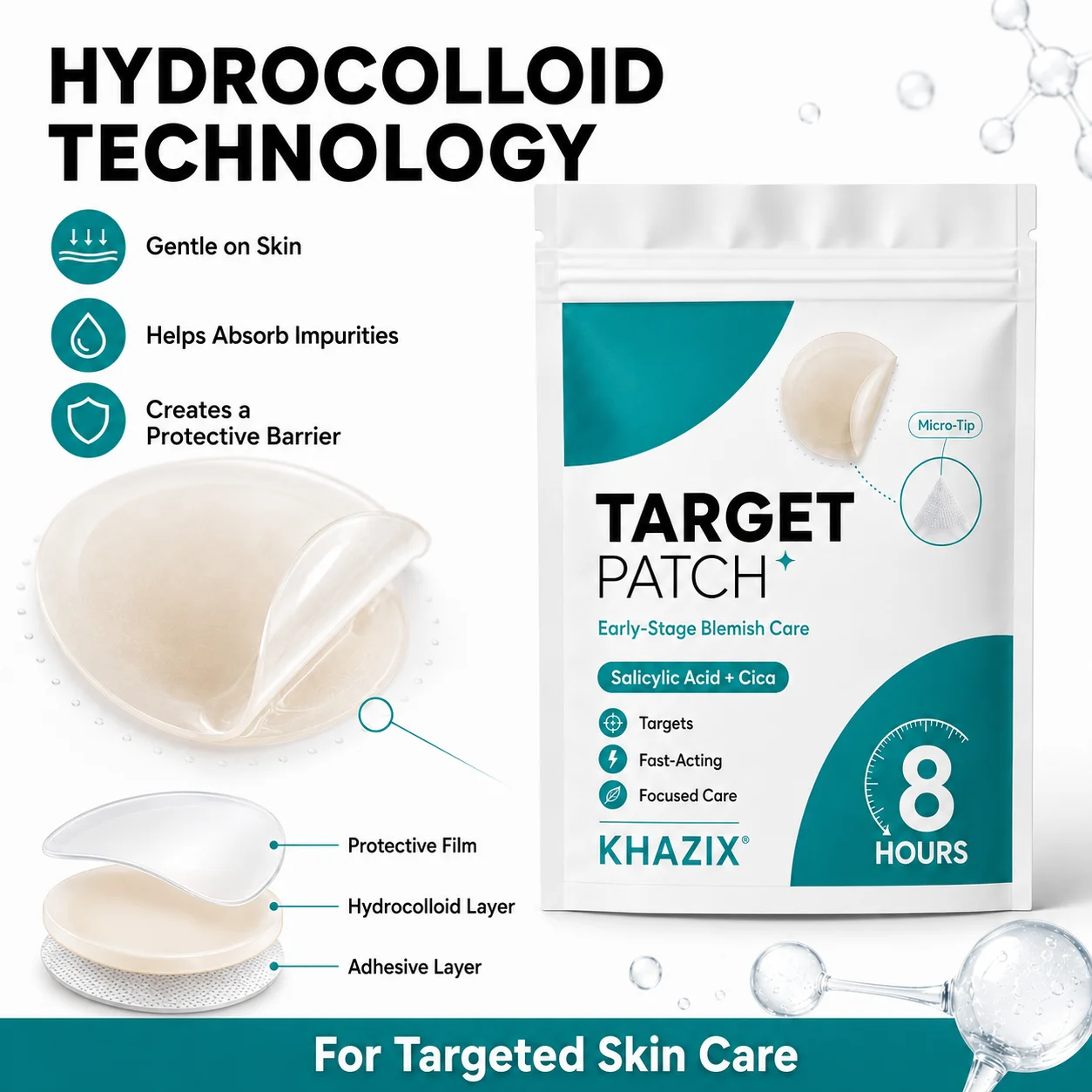 Round Acne Patches, 360 Pieces. Full Coverage Invisible Round Pimple Stickers, Effectively Cover Blemishes and Acne Marks.