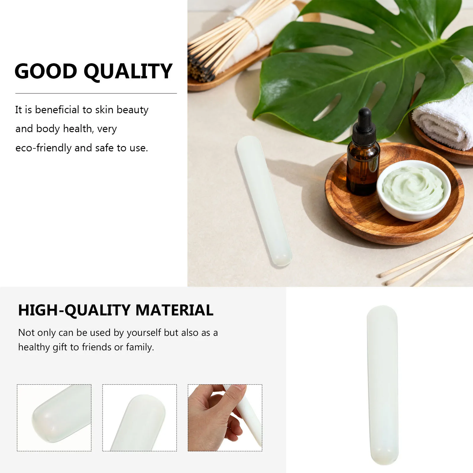 

1 шт. массажер для лица из натурального кристаллического камня для подтяжки кожи и уменьшения отеков, инструмент для утреннего ухода, антивозрастной, для женщин