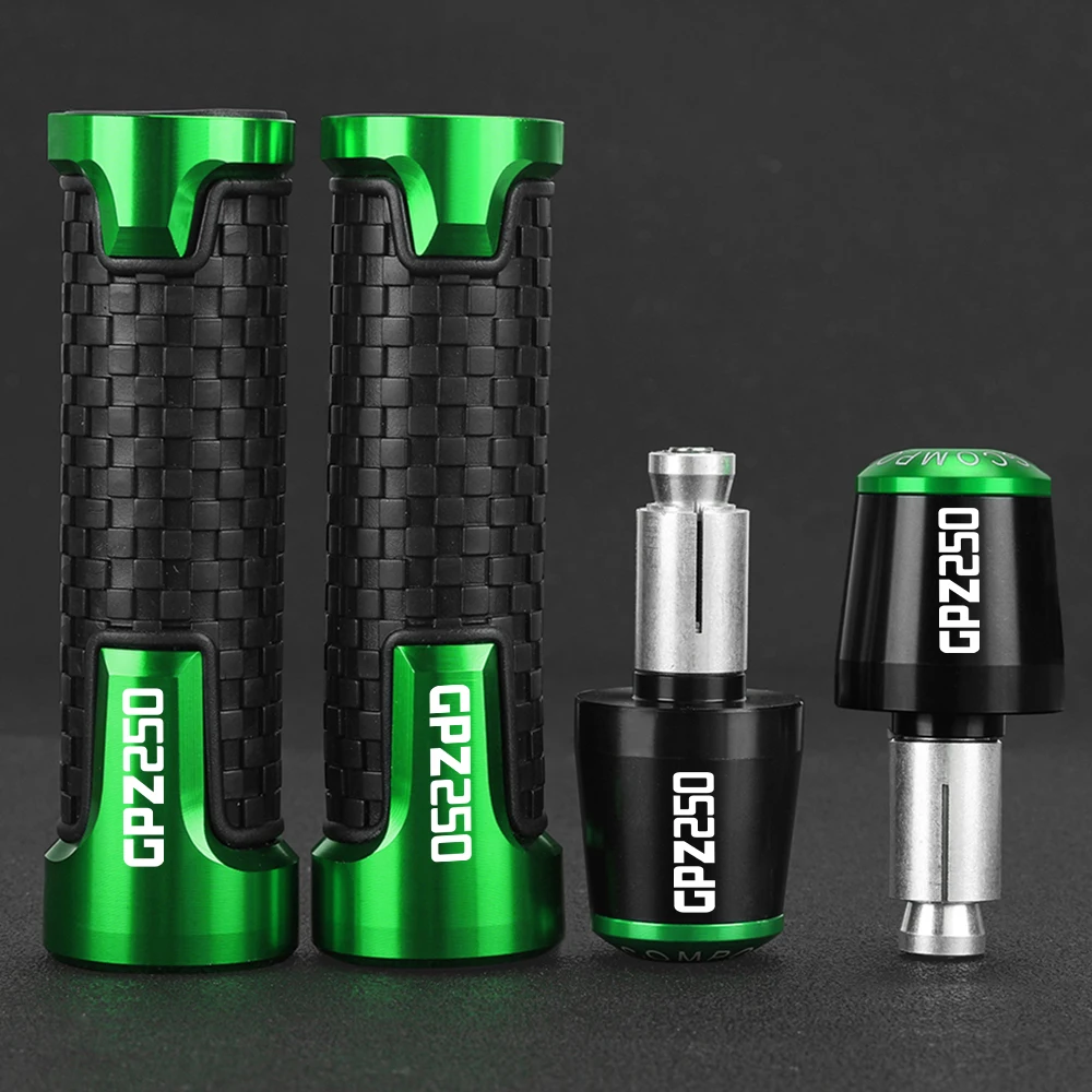 

For KAWASAKI GPZ250 GPZ 250 1983-2007 2006 2005 2004 2003 2002 2001 2000 1999 7/8" 22MM Handlebar Grips Handle Bar Cap End Plugs