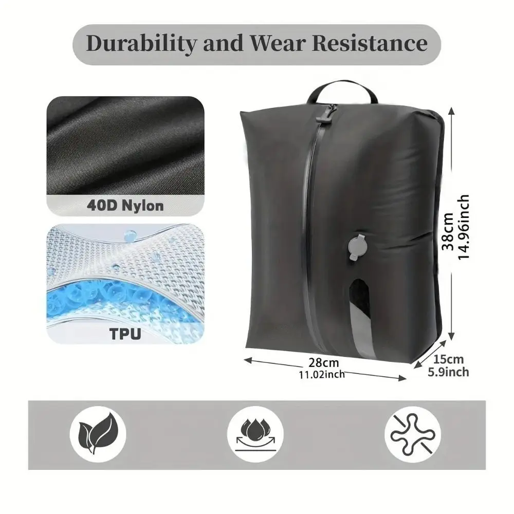 Reusable Vacuum Bags for Travel Folding Waterproof Vacuum Compression Bag Space Saver Dustproof Travel Compression Bag