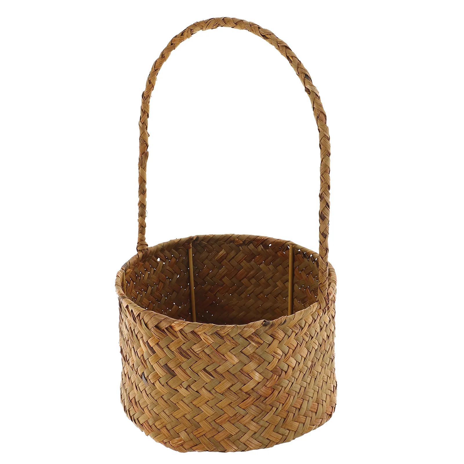 

Woven Flower Arrangement Basket Practical for Wedding Decor Home Storage Portable Multipurpose Basket Garden Decoration