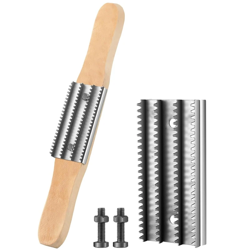 PORK-15-дюймовые полировальные грабли и полирующие грабли, замена металлических зубов с 2 комплектами винтов