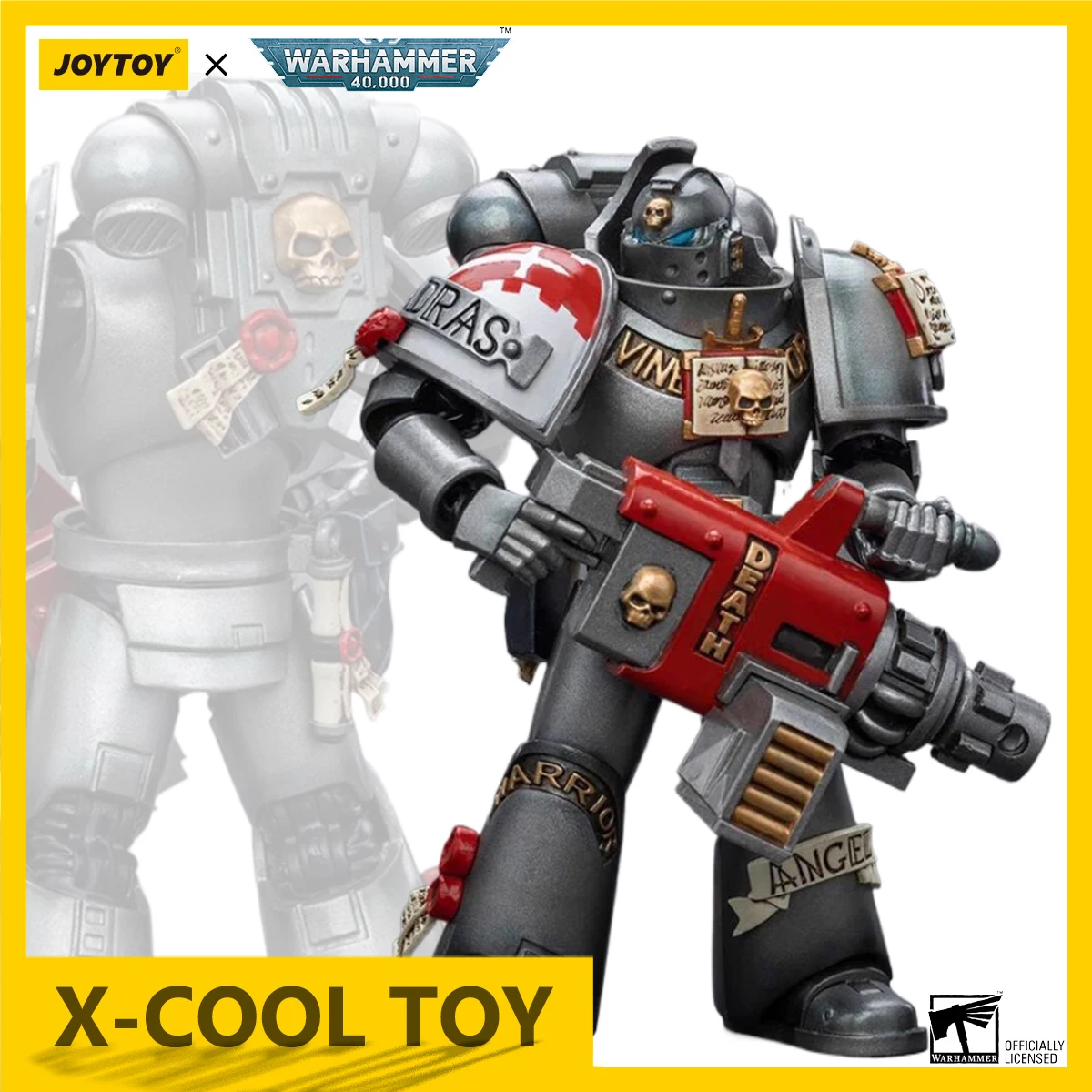 JOYTOY Warhammer 40K Grey Knights Action Figure 1/18 Strike Squad Grey Knight With Psycannon Joints Movable Figurine Model Toys