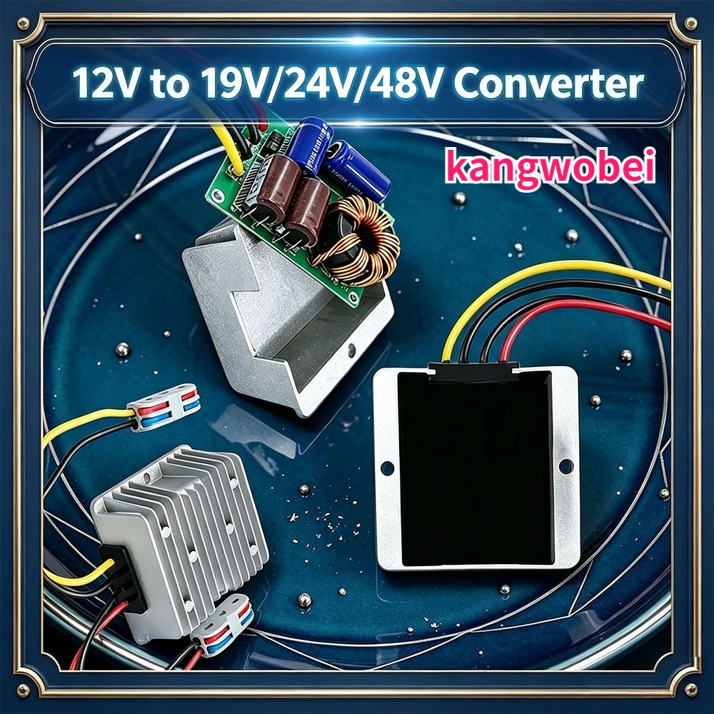 DC 12V Step Up to 19V/24V/48V 5A-20A Boost Converter Waterproof Voltage Regulator for Golf Cart Club Car LED Strip Light