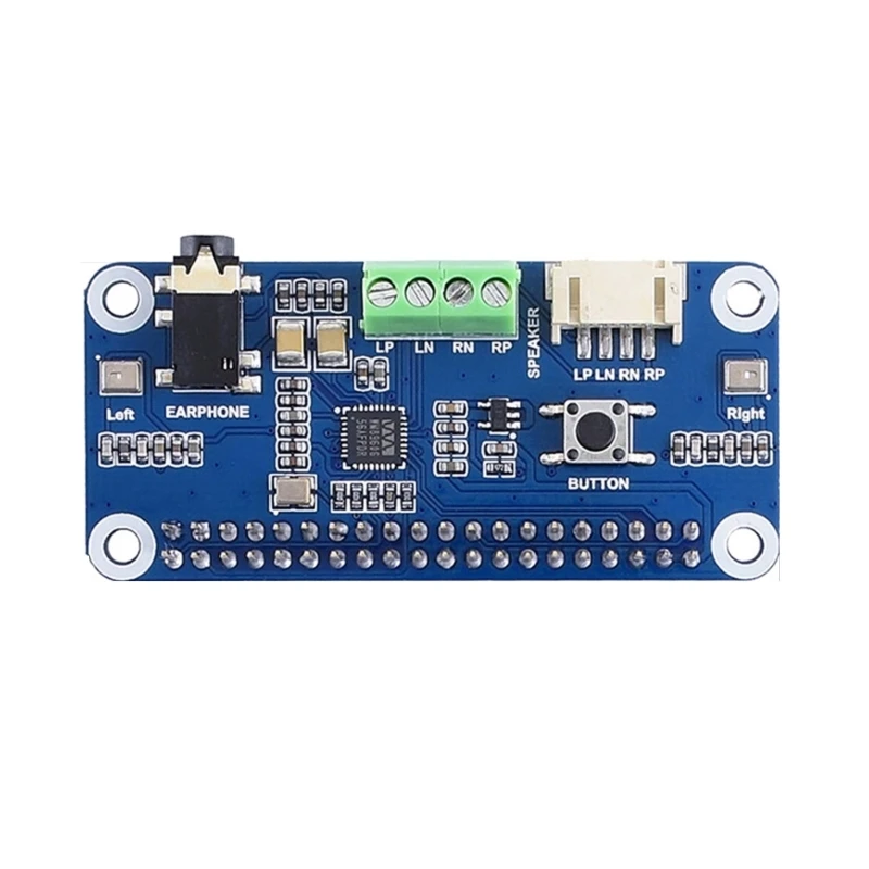 For RaspberryPi WM8960 HiFi Sound Card Low Power Audio HAT Encoding Decoding Record Board for RaspberryPi 4B 3B+ 3B