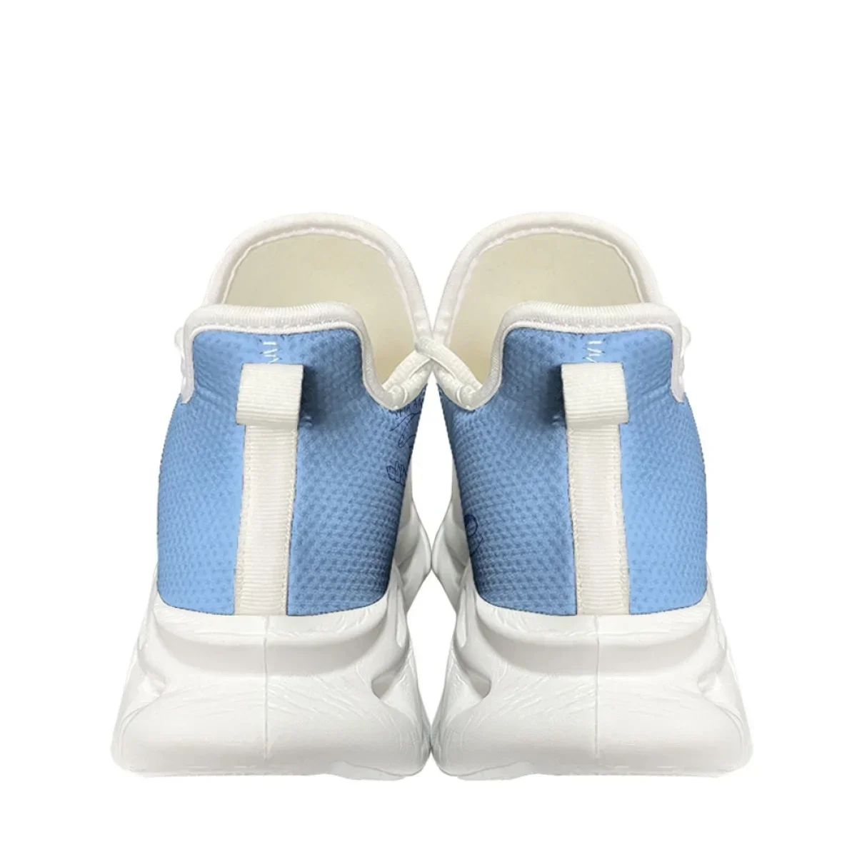 Zeta Amicae Nowy Trend Druk 3D Casualowe Sneakersy z Siateczki dla Kobiet Lekkie Sznurowane Buty Platformy Przyjaciółki Zeta Damskie