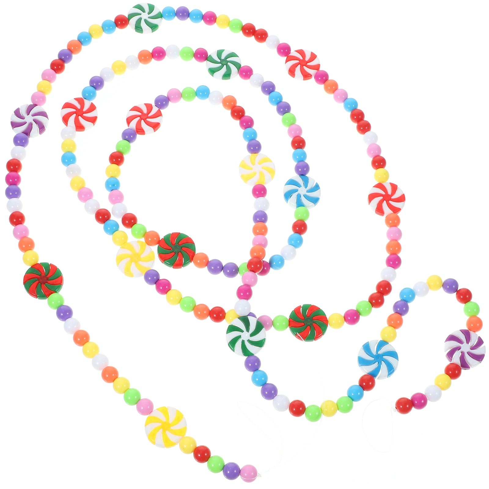 

Fairy Christmas Candy Bunches Man Tree Beads Garland Plastic Decorations Beaded
