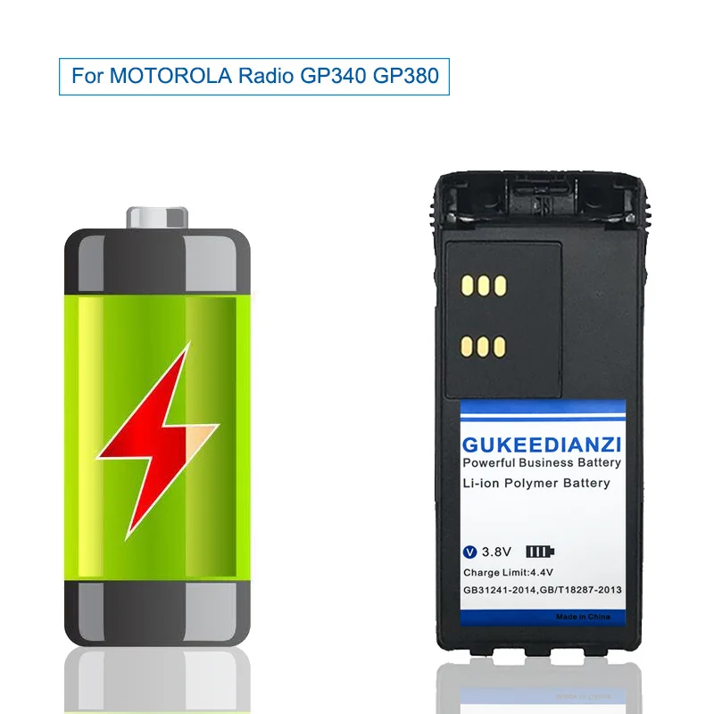 3200mAh HNN9008A walkie-talkie Battery For MOTOROLA Radio GP340 GP380 GP640 GP680 GP320 HT1250 HT750 GP328 GP338 PRO5150 MTX850