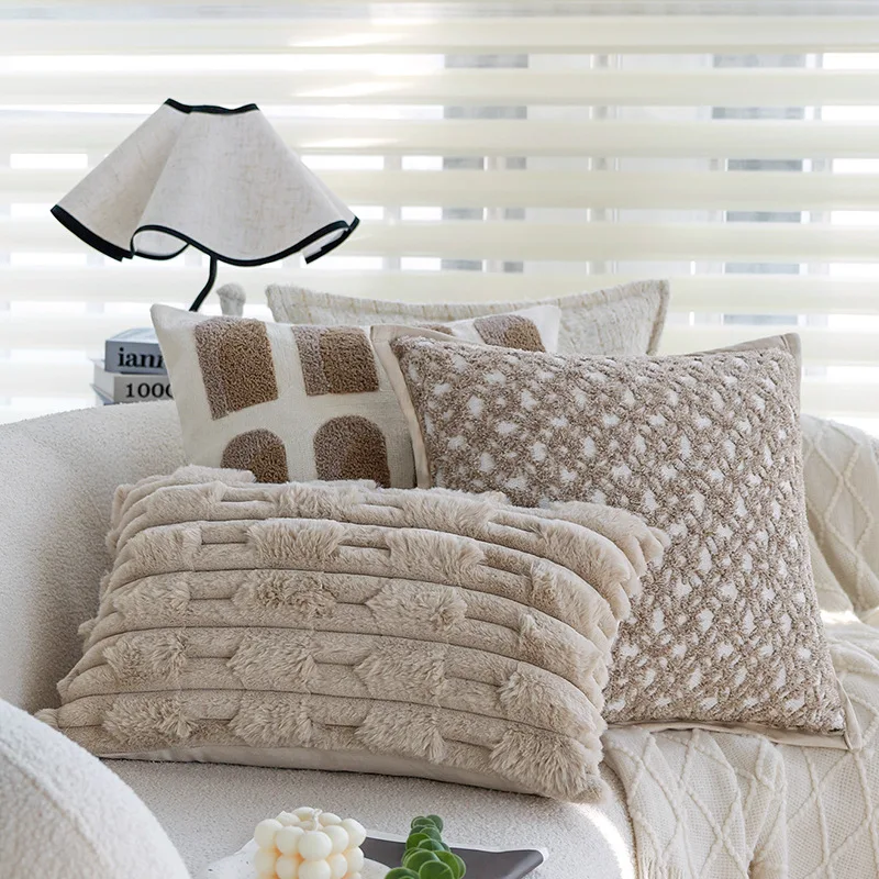 30X50/45X45CM Brown Cream Throw Pillow Cover Nordic Simple Cushion Cover Decor Home Decorative Pillowcase 2026 New