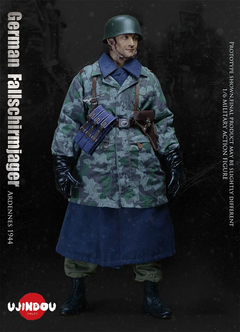 Ujindou Ud9009 1/6 Men Soldier Fallschirmjager Ardennes With Weapons Camouflage Battle Suit 12