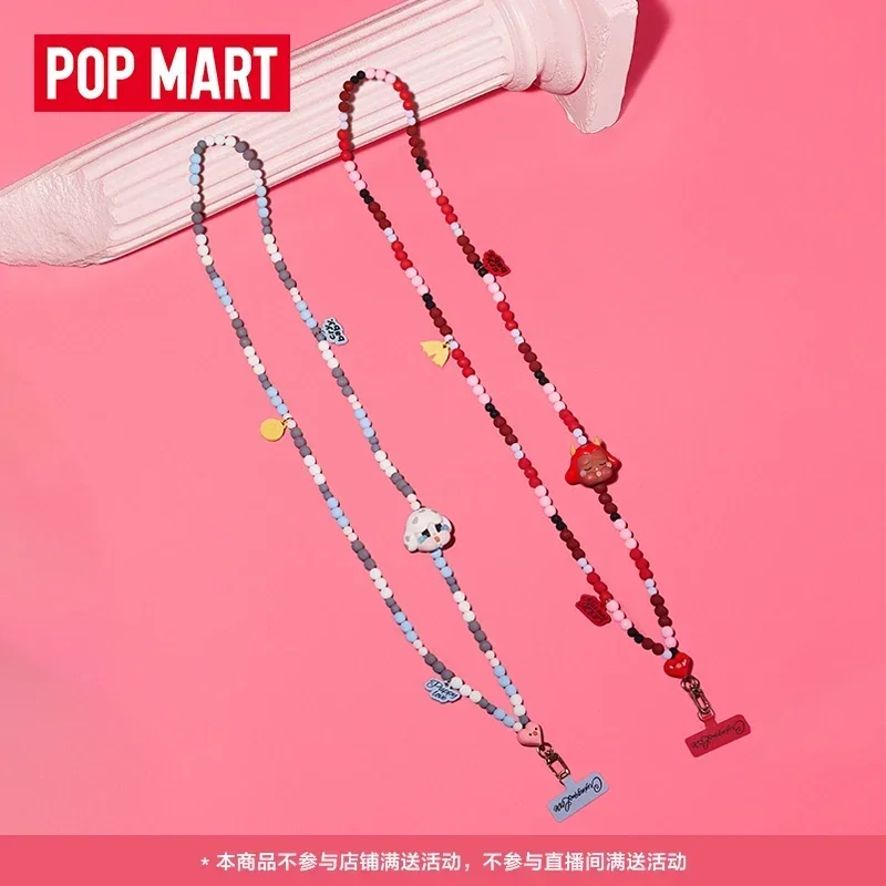 POP MART Crybaby Crying For Love Series Mobile Phone Lanyard Blind Box Toys Kawaii Anime Action Figure Caixa Caja Surprise