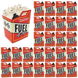 12/24/36Pcs Race Car Fuel Can Treat Popcorn Boxes Monster Truck Theme Party Supplies Kids Motocross Racing Birthday Decorations