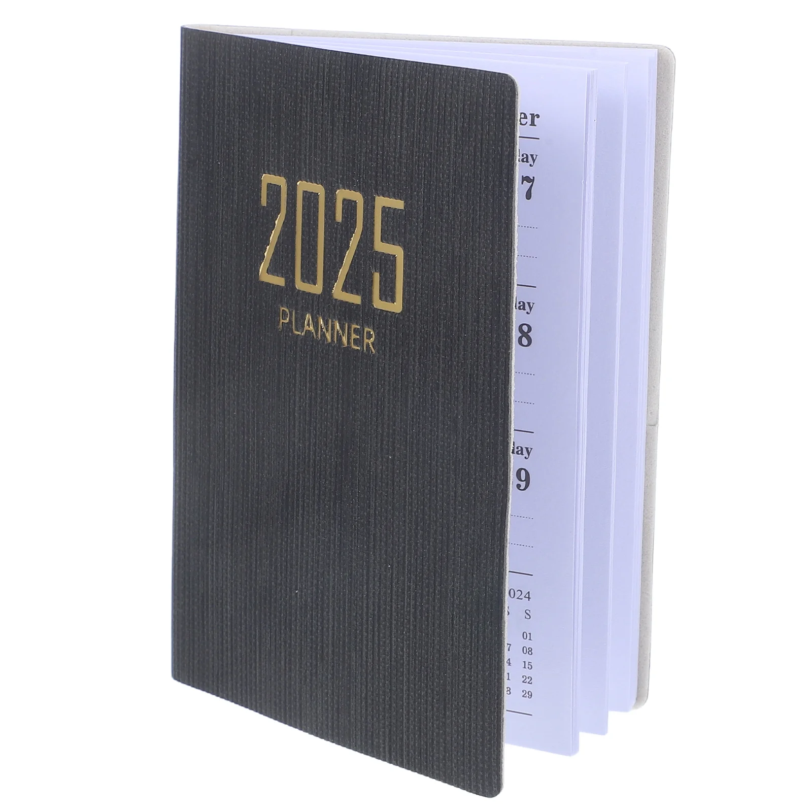 Agenda Book 2025 Schedule Dating Notebook Daily to Do Notepads Pu Multi-function Academic Planner