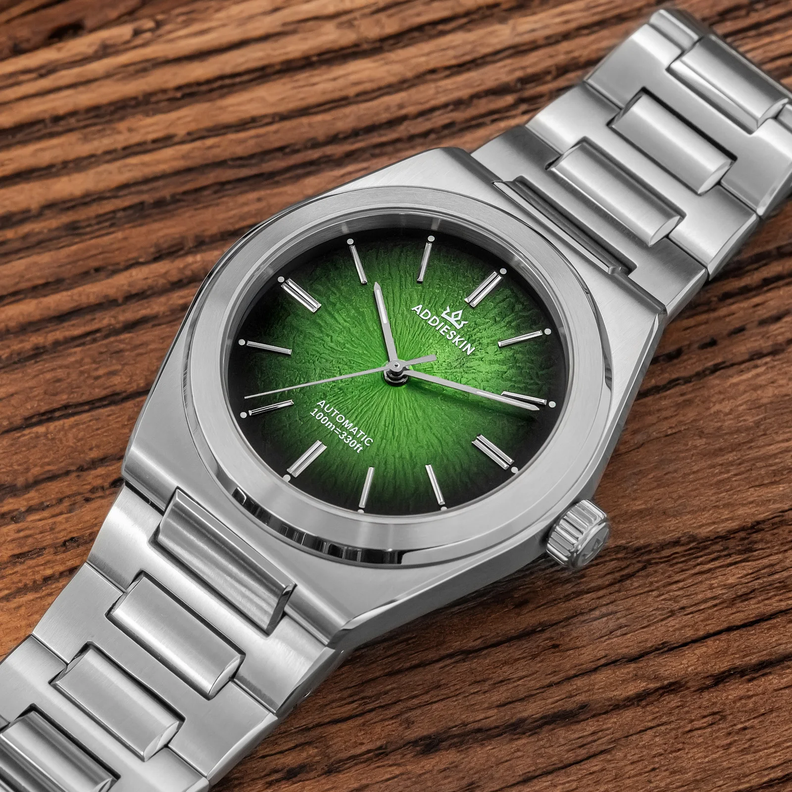 ADDIESKIN 2026 New Automatic Mechanical Watch See-through Caseback 9015 Sapphire Glass Mechanical Watches for Men Luminous Clock