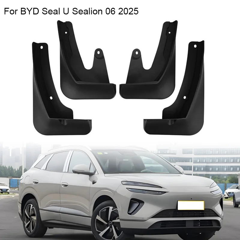 

4pcs Mudguards For BYD Seal U Sealion 6 DM-i EV PHEV 2025 Mud Flaps Splash Guards Fender Dirt Protection Winter Sediment