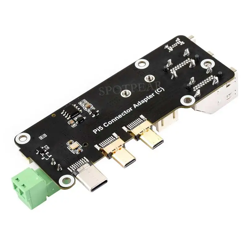 Raspberry Pi 5 PCIe to M.2 Multi Function Adapter Board Supports Dual 4K HDMI Output  M.2 Interface SSDs