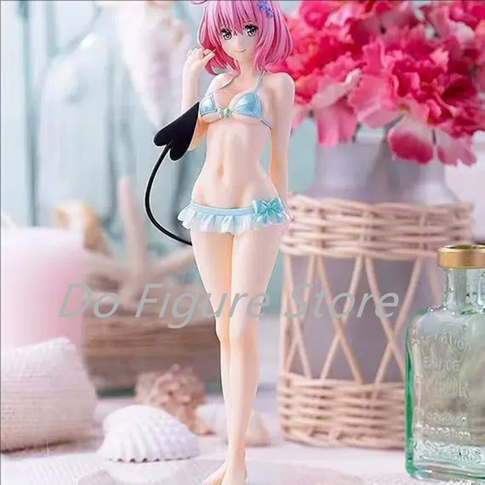 

Японские Аниме фигурки Kawaii To LOVE, ПВХ игрушки, 18 см, МОМО, Бела, девилке, купальник, бикини, сексуальные куклы, декор для комнаты, подарок для мальчиков