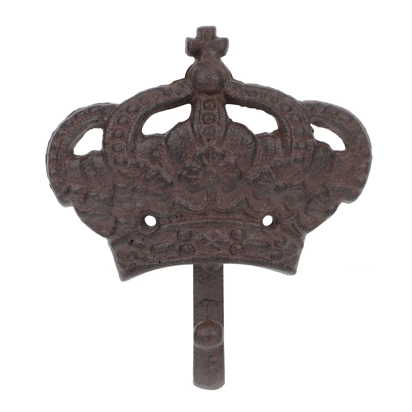 

Retro Cast Hooks Home Decor Retro Style Hook Vintage Crown Wall Mount for Bags Clothes Multi-functional Storage