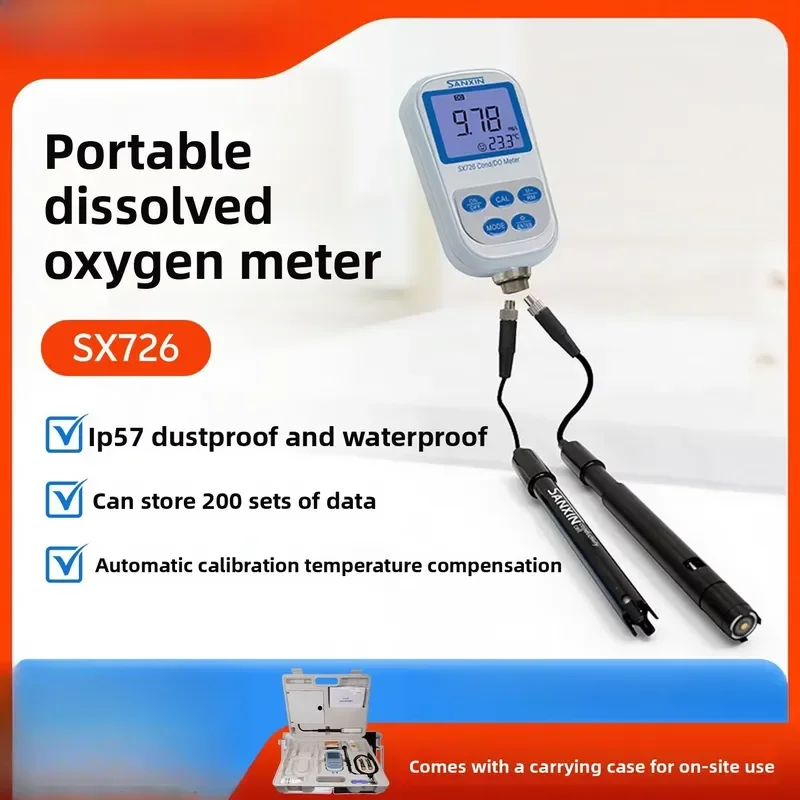 for SX726 Portable Dual Parameter Meter Handheld Conductivity and Dissolved Tester with Automatic Temperature