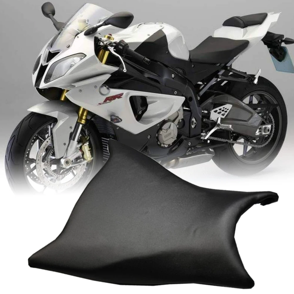 For BMW S1000 RR 2009 2010 2011 S1000RR Seat Cushion Cover Cowl Pad Motorcycle Accessories Front Driver Rider Pillion Solo Black