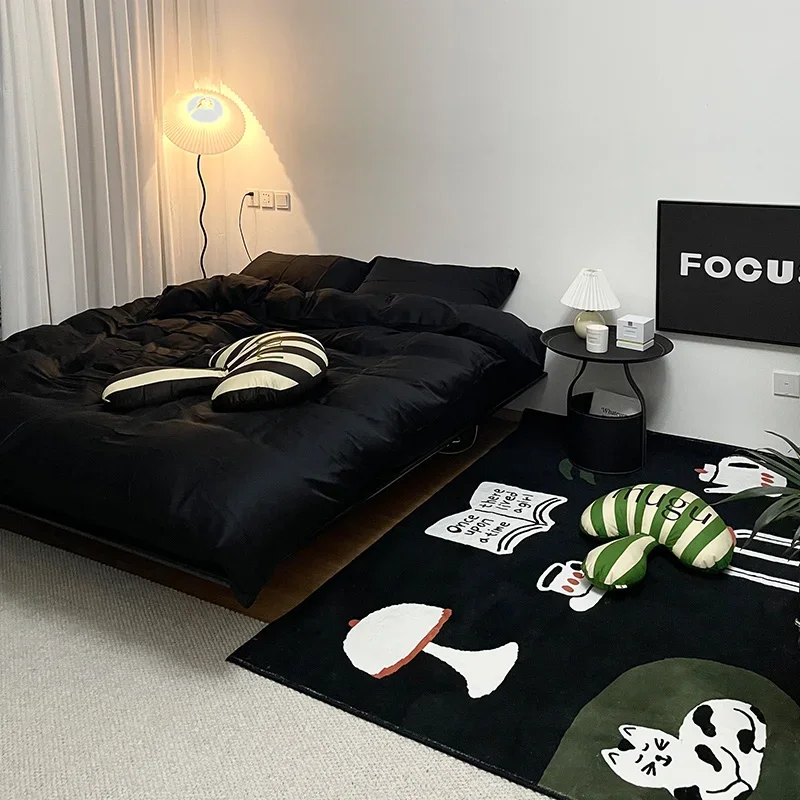 Modern Fun and Fashionable Living Room Design Carpet Large Area Soft Plush Bedroom Mats Cloakroom Home Decoration Non-slip Rug