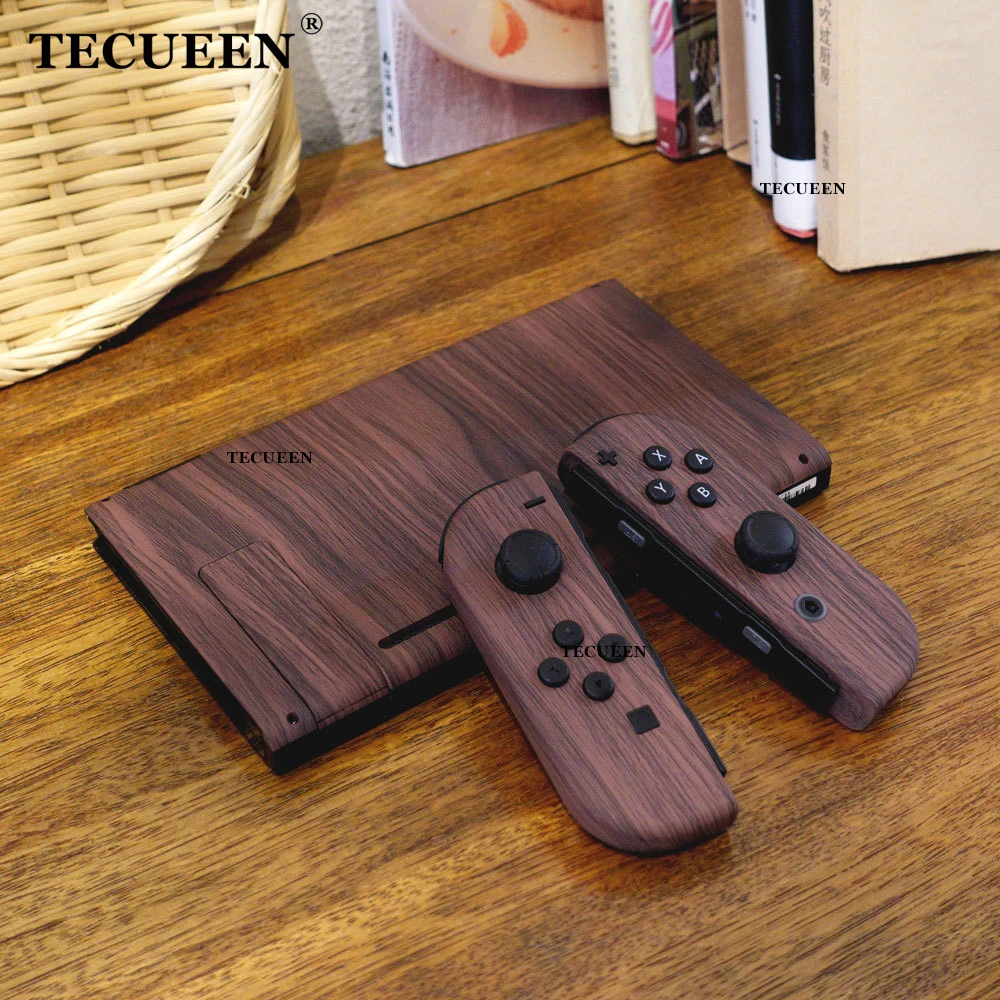 

For Nintendo Switch Console Controller Replacement Shell Wood Grain Plastic Case Joy-Con Housing DIY Repair Parts Accessories