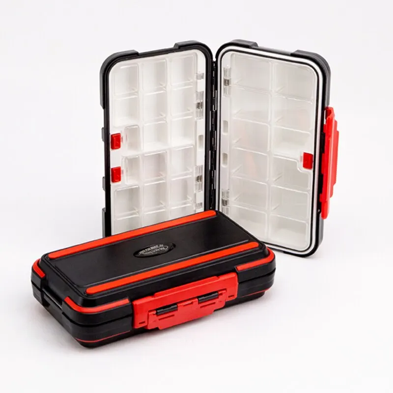 Fishing Waterproof Fishing Tackle Box Double Sided Opening and Closing Bait Tool Storage Box Multifunctional Goods