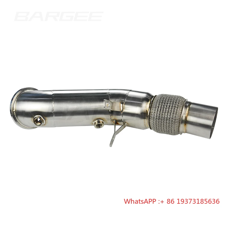 أنبوب سفلي بدون قطط عالي الأداء مقاس 4 بوصة من Bargee لسيارة BMW 230i Ix320i 330e 330ix 420i 430i Ix520i Ix530e B48 2016 ~ 2019 2.0T